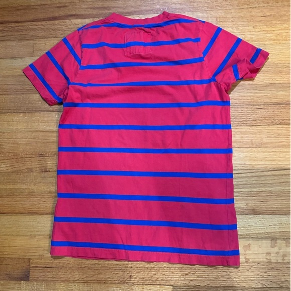 Abercrombie and fitch Muscle stripe shirt men’s Large red (j10) - Picture 4 of 7